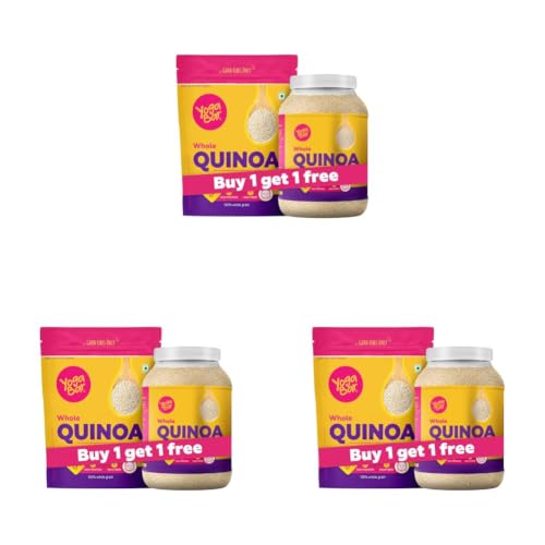 Image of Yogabar whole Quinoa 2 Kg | Whole Quinoa | Weight Loss alternative to Rice High In protein & Fibre | (Pack of 3)