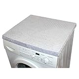 Weiche Auflage für Waschmaschienen und Trockner in modischen Unifarben wie grau, türkis oder braun - schönes Accessoire im Badezimmer!