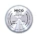HICO 12" 80-Tooth ATB Miter Saw Blade Thin Kerf General Purpose Saw Blade with 1-Inch Arbor for Softwood Hardwood Plywood