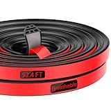 Truck Tonneau Cover Seal - Durable Rubber Tailgate Seal | Waterproof, Windproof & Noise-Reducing Trim | Ideal for Car, RV & Truck Canopy (52.4 ft./16meters)