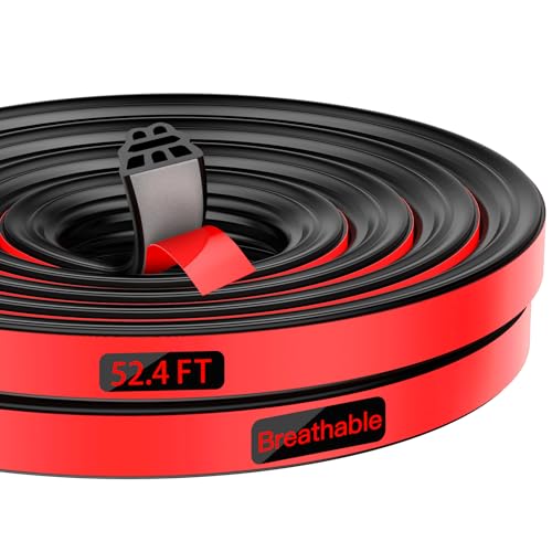 Truck Tonneau Cover Seal - Durable Rubber Tailgate Seal | Waterproof, Windproof & Noise-Reducing Trim | Ideal for Car, RV & Truck Canopy (52.4 ft./16meters)