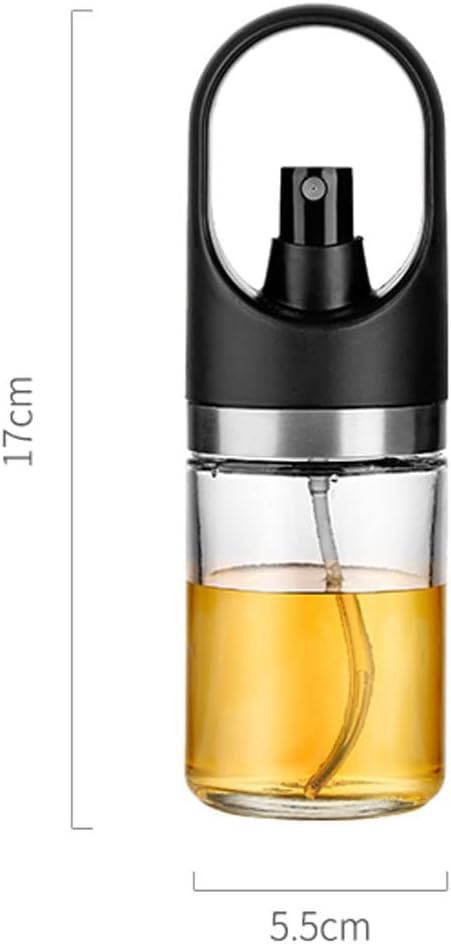 Push-type Fuel Injector Seasoning Bottle Dust-proof and Oil-control Large-caliber Barbecue Sprayer Oil Spray Bottle(D)