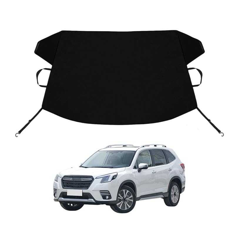 Image of Forester Custom Windshield Cover for Ice and Snow for Forester Windshield Snow Cover 600D Shade Blocks Winter Frost Hail Protector Car Accessories