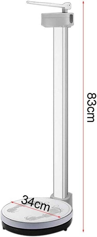 Balance Électronique Médicale, Pèse-Personne, Balance À Fléau Numérique, Écran LED Haute Définition, Capacité De Pesée Jusqu'À 200 Kg, Précision De Mesure De 83 À 210 Cm, Noire
