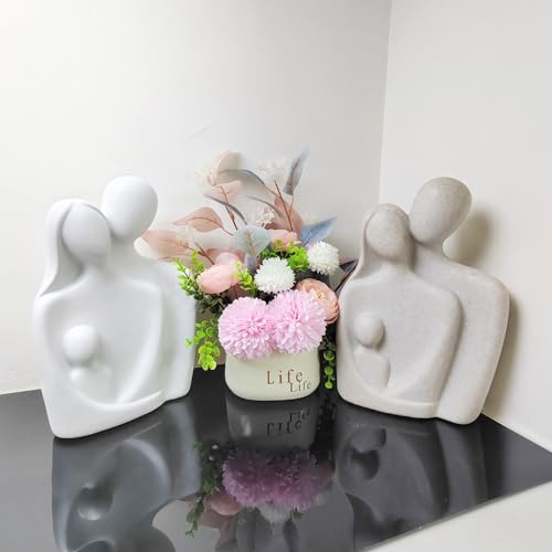 Figuras Familia de 3 en Resina para Decoración miniatura 3