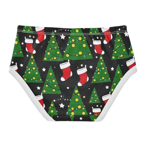 Pattern Girls Underwear Toddlers 2t Cotton Girl Panties Cute Christmas Trees Briefs Undies Kids2