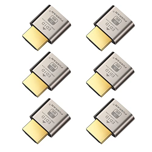 Image of Dummy Plug Headless Ghost Display Emulator HDMI-Compatible HDMI-Compatible(Fit Headless-1920x1080 New Generation@60Hz)-6Pack
