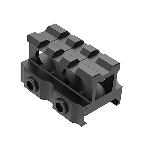 Eastern Tactical Supply RS83-3 3 Slots 0.83" Picatinny Riser Mount, Medium Profile See-Thru Rail Riser Mount
