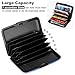 ELFISH RFID Blocking Credit Card Protector Aluminum ID Case Hard Shell Business Card Holders Metal Wallet for Men or Women (One Butterfly)
