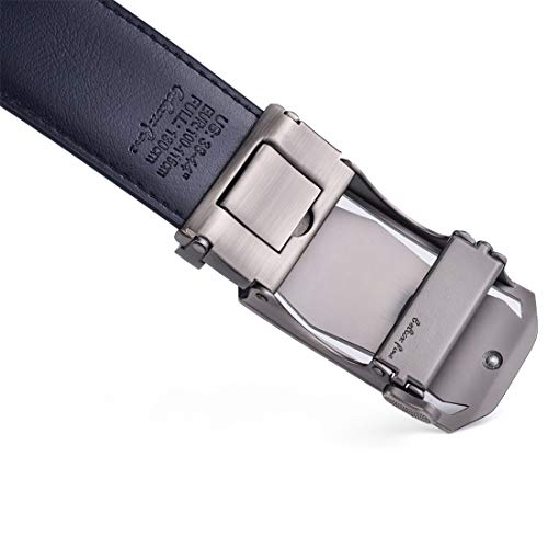 Image of Men Belts Leather Male Slide Ratchet Work Dress Strap w Interchangeable Buckle Beltox