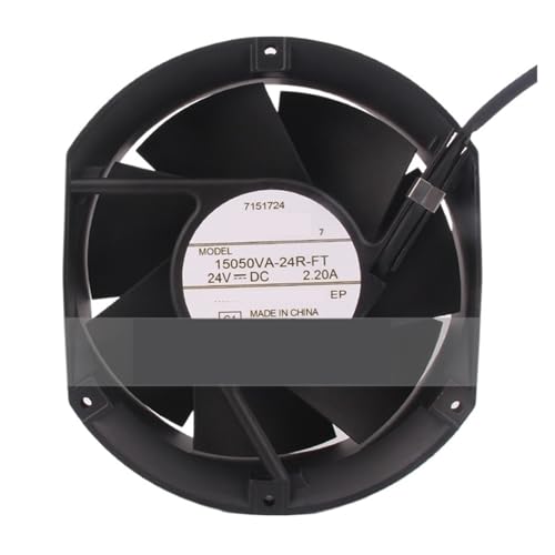 Ventilateur 15050VA-24R-FT 24V évite la surchauffe des armoires avec son format 17050