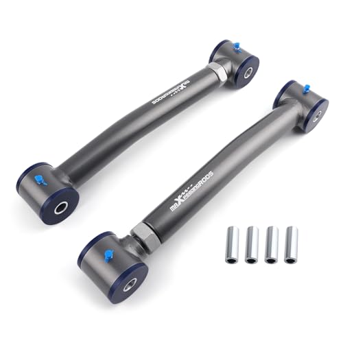 maXpeedingrods 2 x braço de suspensão frontal inferior com guiador ajustável para Jeep Wrangler TJ 1997-2006 Grand Cherokee ZJ 1993-1998 XJ