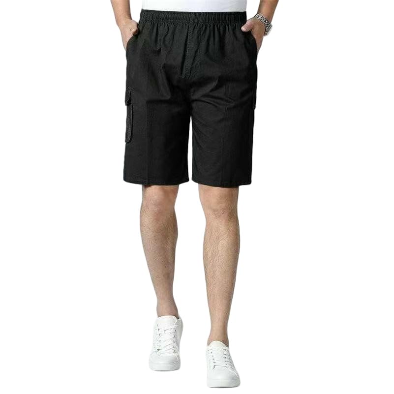 Short multipoches homme à taille élastique haute pour l'été