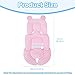SHEKAKO Universal Baby Seat Pad, Car Seat Pad for Toddler, Infant Car Seat Insert, Reversible Car Seat Head and Body Support, Newborn Seat Cushion for Stroller, Baby Swing, Bouncer, Rocker (Pink, B)