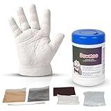 Realistico: Crea una scultura mano neonato dettagliato con questo calco in gesso mani. Riproduce pieghe, linee e forme con grande precisione per conservare un ricordo tangibile dei primi momenti del tuo bambino.