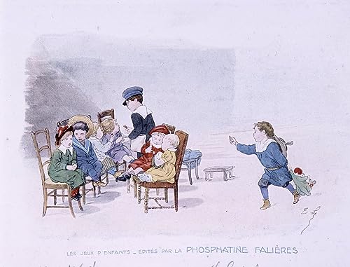 Impression sur toile Jeux d'enfants Timoléon Lobrichon 60x90cm
