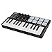 ammoon Worlde Panda mini Portable Mini 25-Key USB Keyboard and Drum Pad MIDI Controller