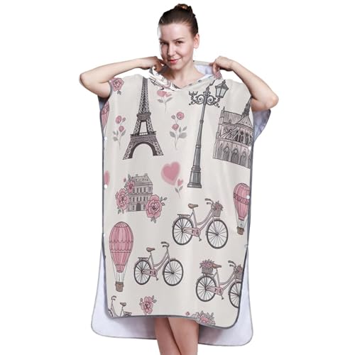 Peignoir à capuche pour se changer sans encombre après le surf