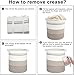 Nonazippy laundry hamper 18x18x20, 80L – large basket for blankets, toy basket,Cotton Rope Blanket Basket Living Room, Baby Laundry hamper for Blanket, Nursery, –stuffed animal storage(Triple grey)