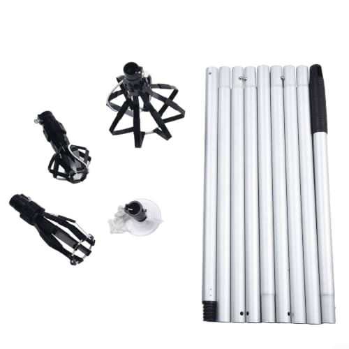 Image of NiuLumea High Ceiling Light Bulb Changer with Extendable Pole - Professional Bulb Remover Tool Kit - 3 Finger Cages & Suction Cup for E27 B22 GU10 - Safe Replacement Device