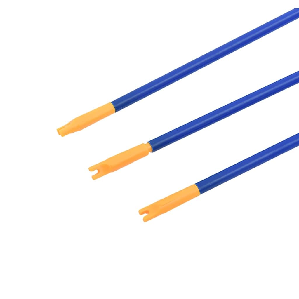 Juego de tiro con arco para niños de ABS PP PE, arco de 68 cm, flechas de 41 cm, 3 flechas de ventosa, carcaj, juguete deportivo para juego de movimiento, juego de objetivo, coordinación