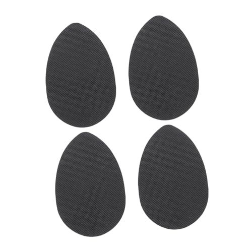 Homoyoyo 4 Piezas Pegatinas antideslizantes almohadillas cómodas para el antepié proteger slip almohadillas para pies resistentes al desgaste almohadilla del antepié gel de sílice Negro