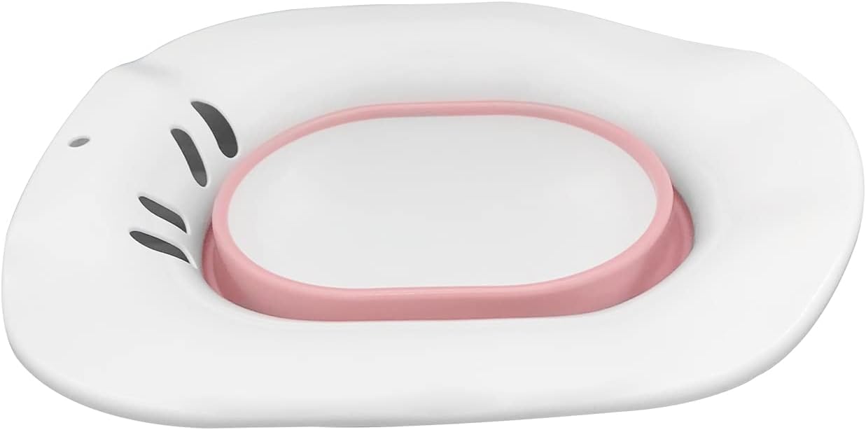 Funmi Foldable Sitz Bath Yoni Steam Seat & Bidet for Use Over Toilet - Fits Universal Toilets and Commode - Collapsible - Pink - Image 5
