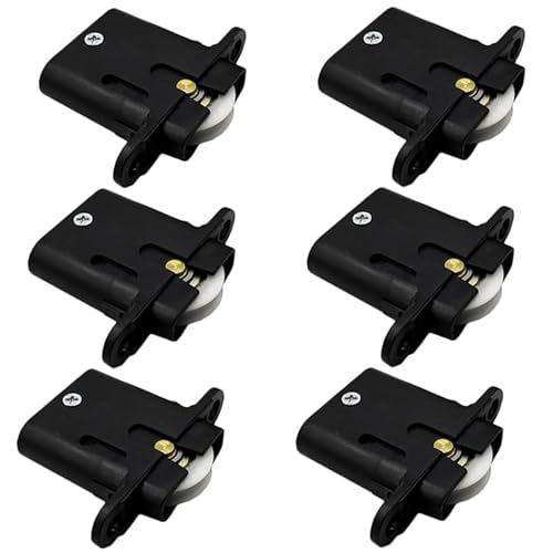 Furniture Pulley Sliding Screen Door Rollers Wheels Replacement Cabinet Pulleys, Set of 6