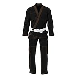 Bjj Gi, Lightweight Jiu-Jitsu Gi for Men Women and Kids with a White Belt, Preshrunk 450 GSM Fabric