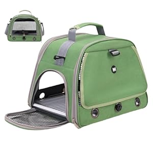 Bird Travel Carrier – Multipurpose Zippered Parrot Carrier – Comfortable Bird Carrier with Standing Perch, Pet Bird Supplies for Hospital, Walking