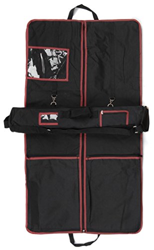 Highland Dress Garment Bag Set with Suit Carrier & Kilt Roll Red Trim