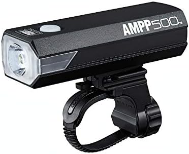 CAT EYE AMPP500 Rechargeable Bike Headlight, High Power LED, 500 Lumens, with Micro USB Cable