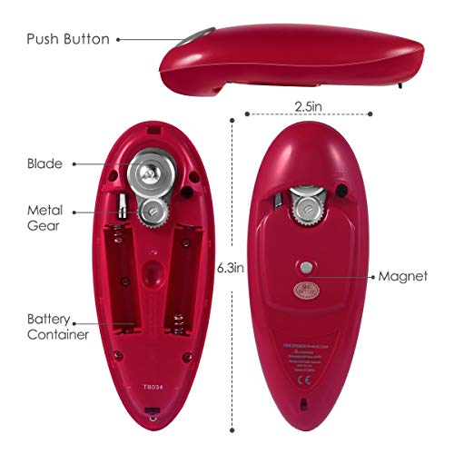 Electric Can Opener, Restaurant Can Opener, Smooth Edge Automatic Electric Can Opener! Chef's Best Choice - Thumbnail 7