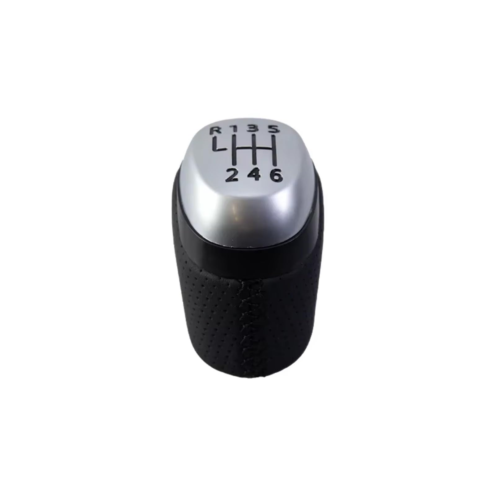 WYLWSHA Shift Gear Knob Cover for Megane IV for MK4 for BFB for Kadjar for Talisman 2015-2022 Shifter Lever Stick Handball 328654845R Car Gear Shift Knob(Black 6 Speed)