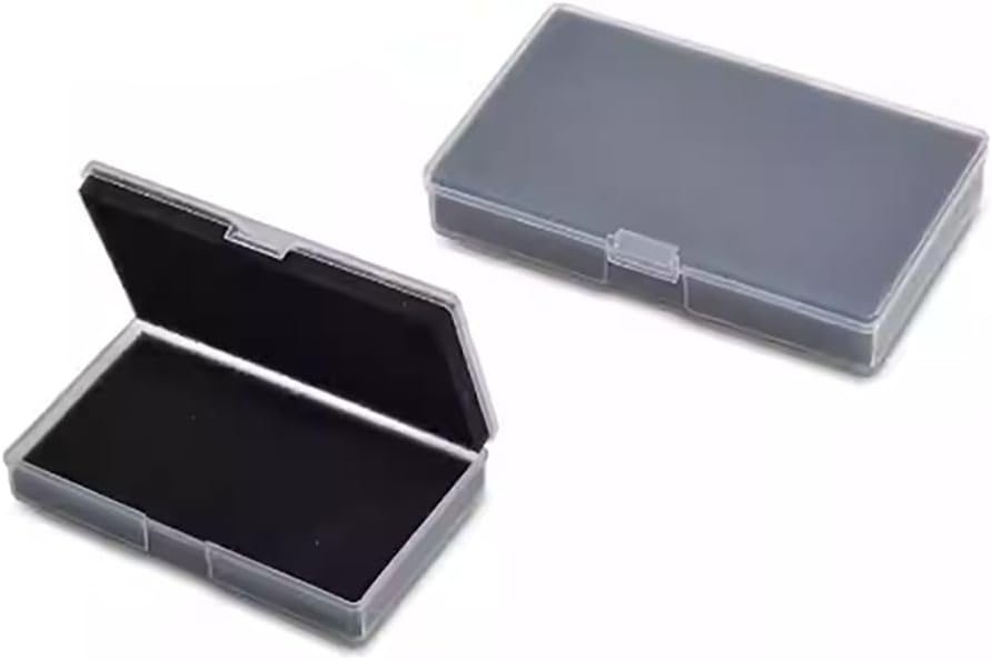 5 Pack Anti-Static ESD Sponge-Lined Plastic Storage Box - Component Organizer for IC Chips, PCBs, Integrated Circuits, Tools, and SMT Parts Adjustable Compartments (black,138 * 83 * 23mm)