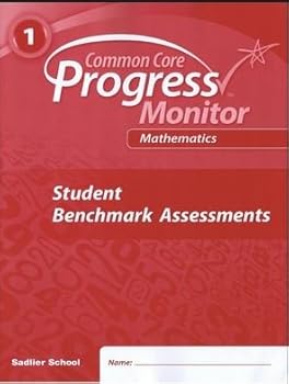 Paperback Common Core Progress Monitor Mathematics ©2014 Student Benchmark Assessments Grade 1 Book