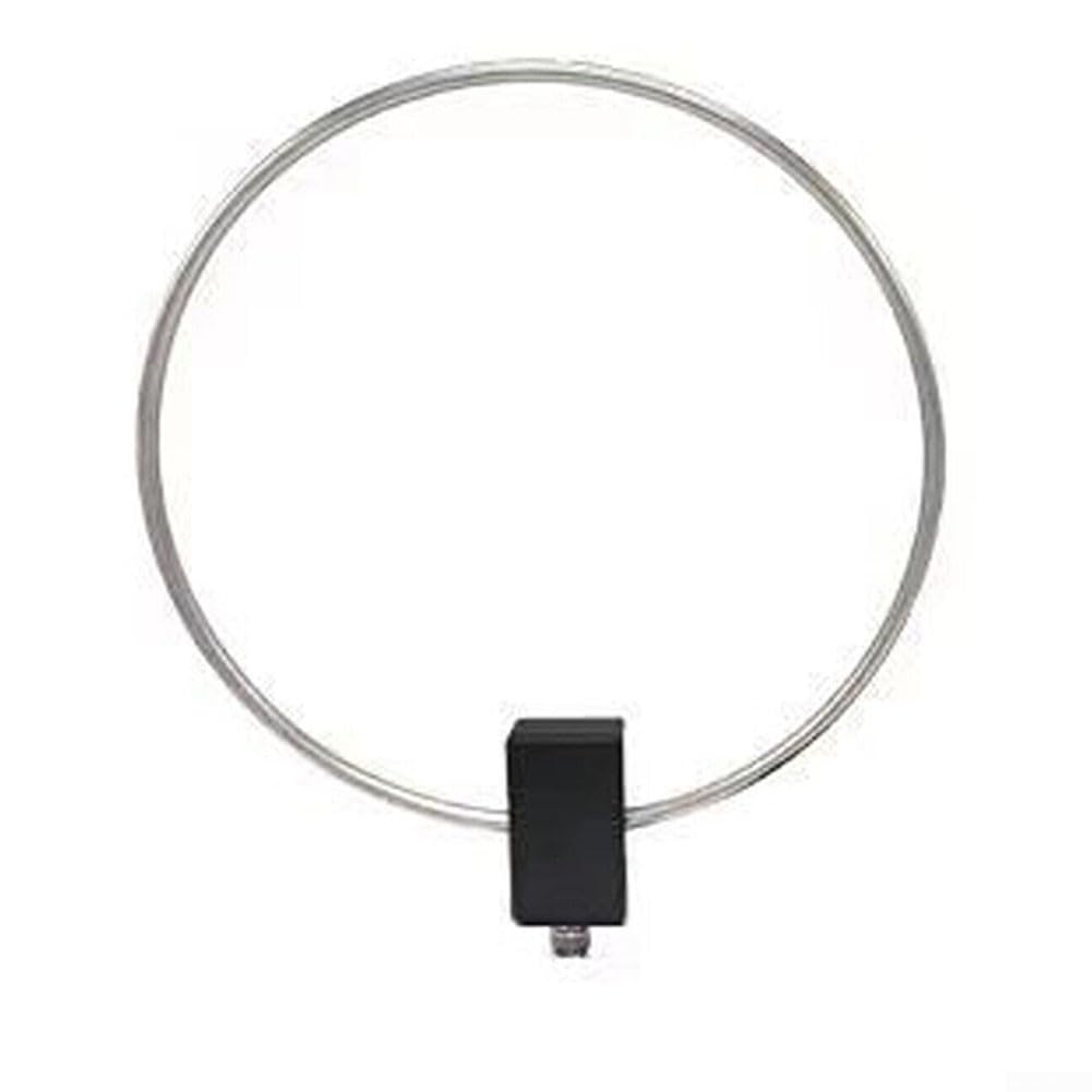 GA-800 Active Loop 10KHz-159MHz | Edelstahlring mit 2600mAh für den Innen- und Außenbereich | Tragbarer Kurzwellen-Funkempfänger