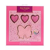 Juicy Couture Kids Scented Bath Bomb 4 Pack Set, Bow and Heart Shapes with Sweet Cherry and Cotton Candy Scent