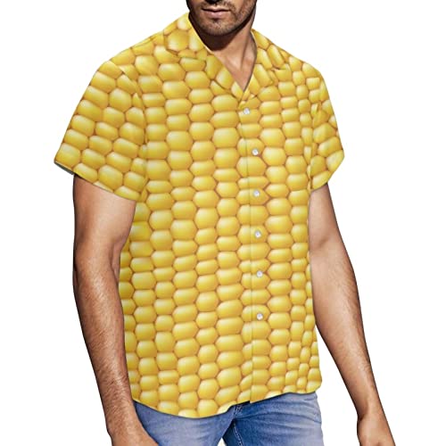 Regular Fit Beach Shirts for Men Summer Vacation Party Breathable Soft Button Down Short Sleeve Hawaiian Aloha Shirt4