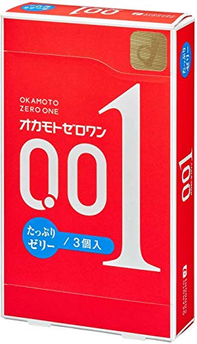 オカモト ゼロワン たっぷりゼリー 3個入り コンドーム ×5個セット - 画像1