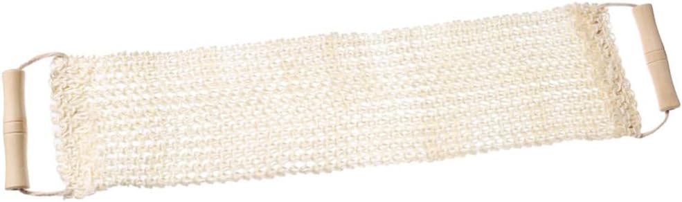 Green Towels Bath Scrubber for Body Green Towel Exfoliating Washcloth Exfoliating Towels for Body Scrubbing Cloth Pull Back Strip Wooden Handle Scarf Take a Bath Tool Sisal
