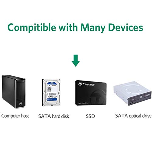 image for QIVYNSRY 3PACK SATA Cable III 3 Pack 90 Degree Straight to Right Angle