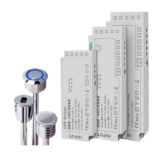 Éclairage de garde-robe à LED 12V discret avec interrupteur à induction tactile sensible