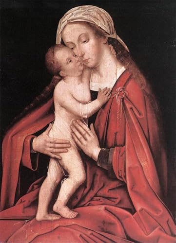 Tableau Toile Vierge à l'Enfant Hans Holbein Affiches d'Art Décoration Murale 60x90