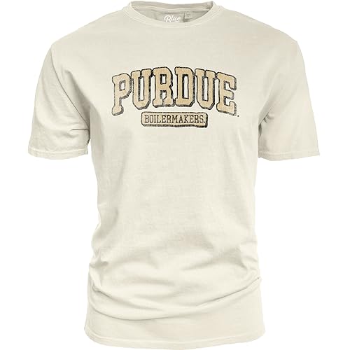 Camiseta NCAA Blue 84 de algodón ringspun unisex estilo vintage color marfil para adulto