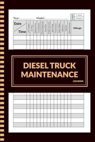 Diesel Truck Maintenance Log Book: Diesel Truck Repair & Service Record