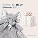 Bearington Baby Lil' Spout Cuddle Me Sleeper, Gray Elephant Large Size Security Blanket, 28.5