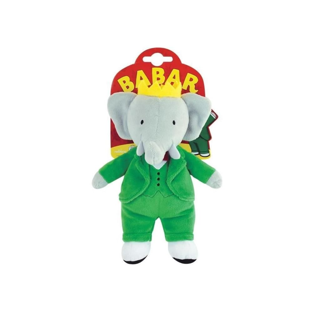 JEMINI 024384 Babar Elephant Plush +/-20 cm, Green