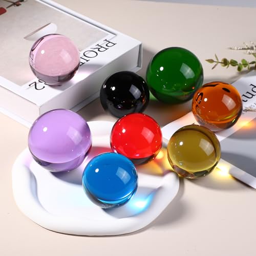 Idée cadeau cristal : Boule de cristal solide de 70 mm décorative - 5