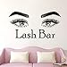 Produktbild mlpnko Beauty Studio Wandaufkleber Logo Bar Vinyl Wandkunst Aufkleber Wimpern Make-up Fenster Kunst,CJX13902-107x55cm